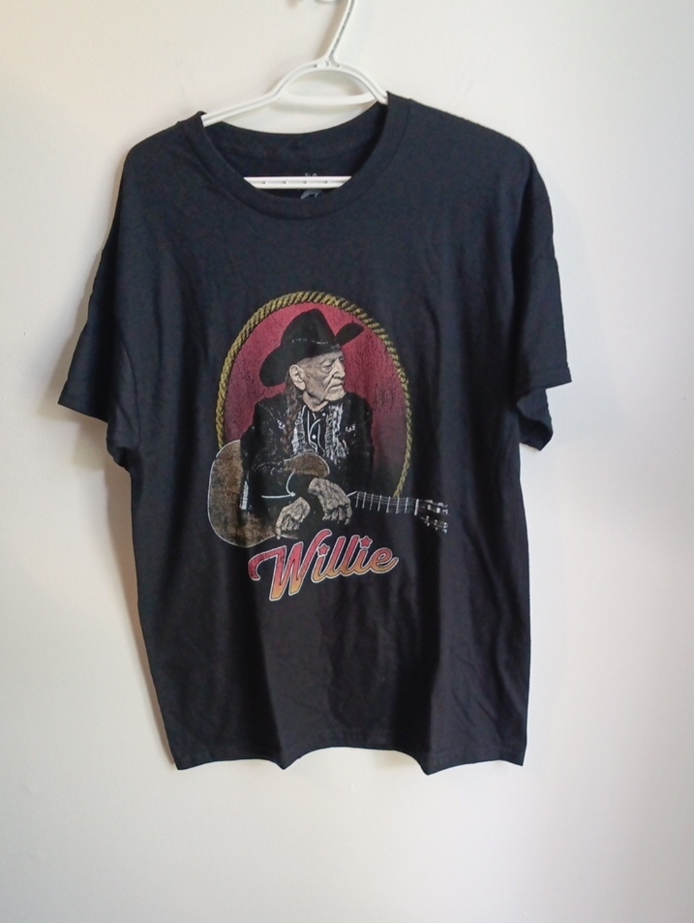Willie Nelson Zion Roots Wear Shirt Black Large Country Western Deadstock